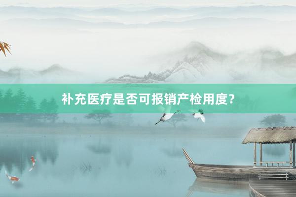 补充医疗是否可报销产检用度？